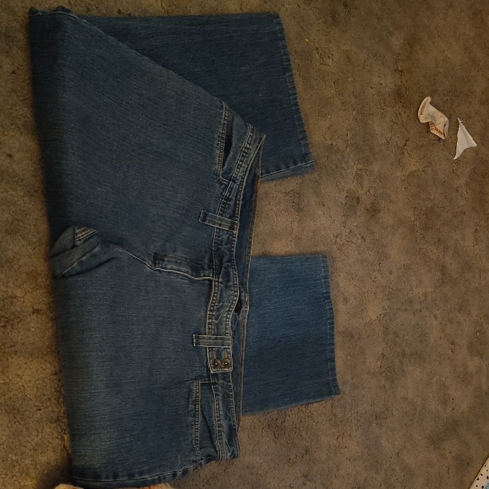 Classic Blue Denim Jeans Khazana Stretch Women's Plus Size 26W